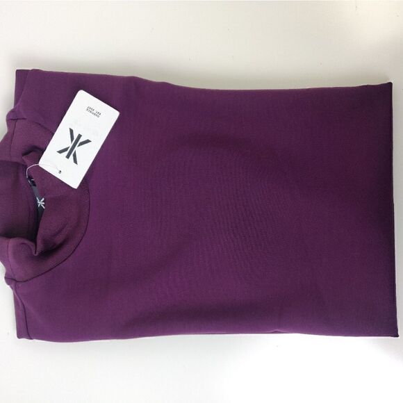 💥 NWT ONEPIECE PURPLE MOCK NECK SHORT SLEEVE TUNIC LONG SHIRT SIZE M - Picture 10 of 14